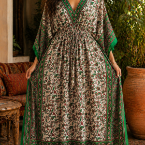 Emerald Garden Printed Kaftan