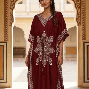 Royal Maroon Kaftan